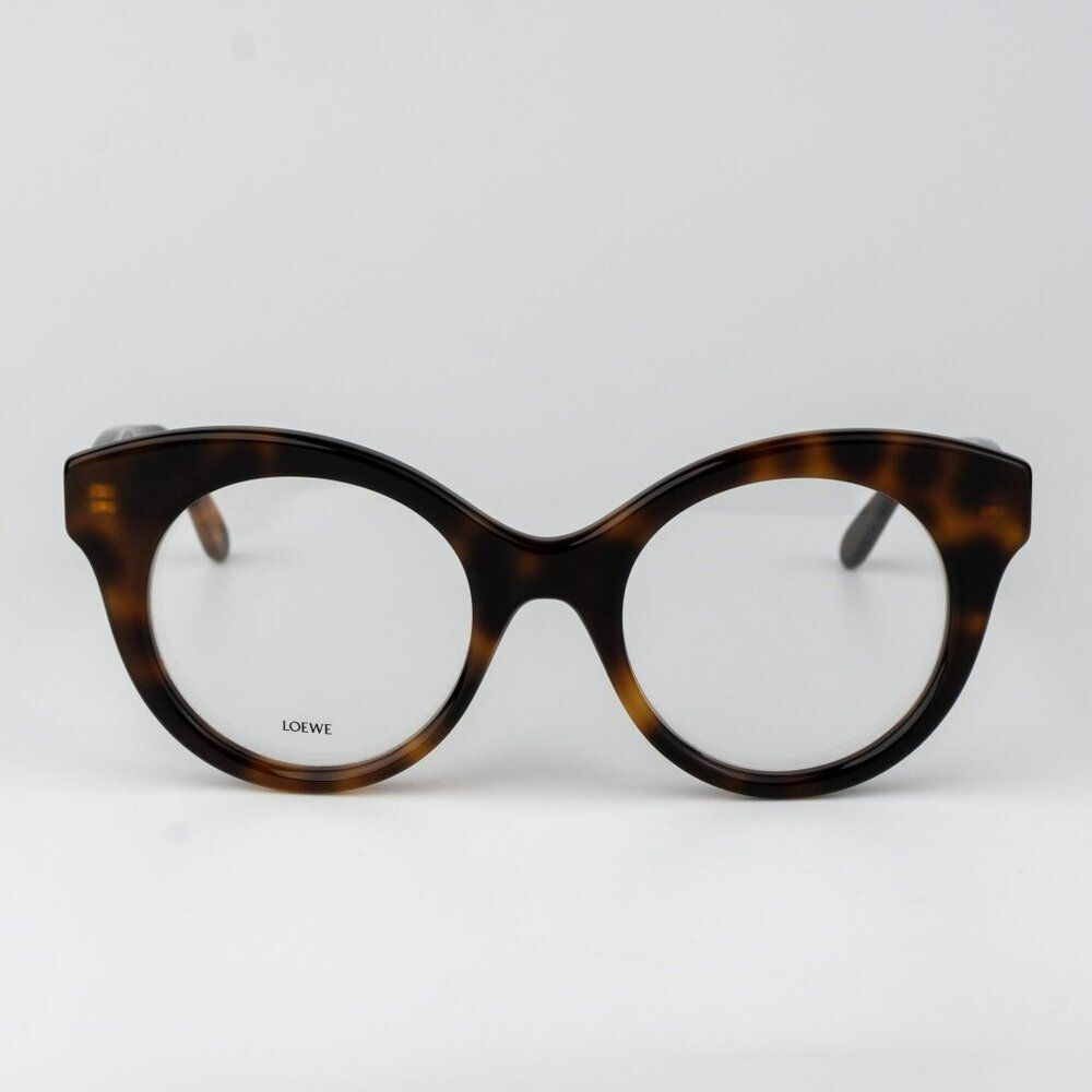 Loewe CURVY Men Eyeglasses Havana Round LW50074I 052 NEW AUTHENTIC
